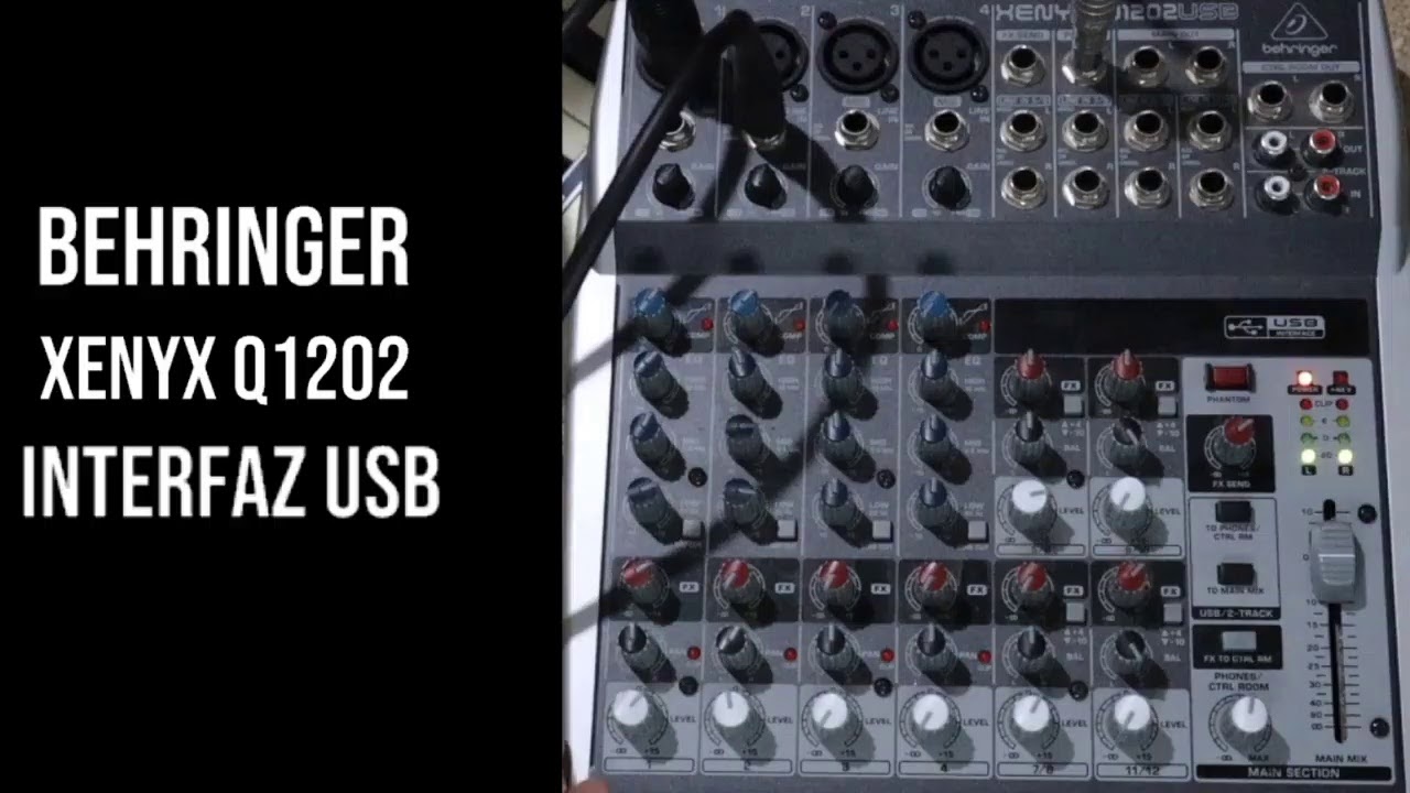 Behringer Xenyx Q1202 como interfaz USB (Live Stream)