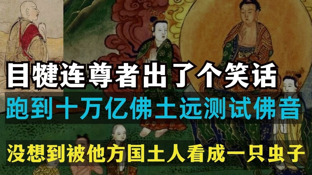 神通第一的目犍连出了个笑话，跑到十万亿佛土远测试佛音，没想到被他方国土人看成一只虫子 【显密法缘】