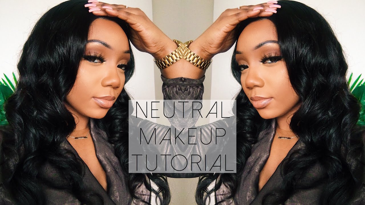 Neutral Makeup Tutorial for Black Women | Tamara Renaye