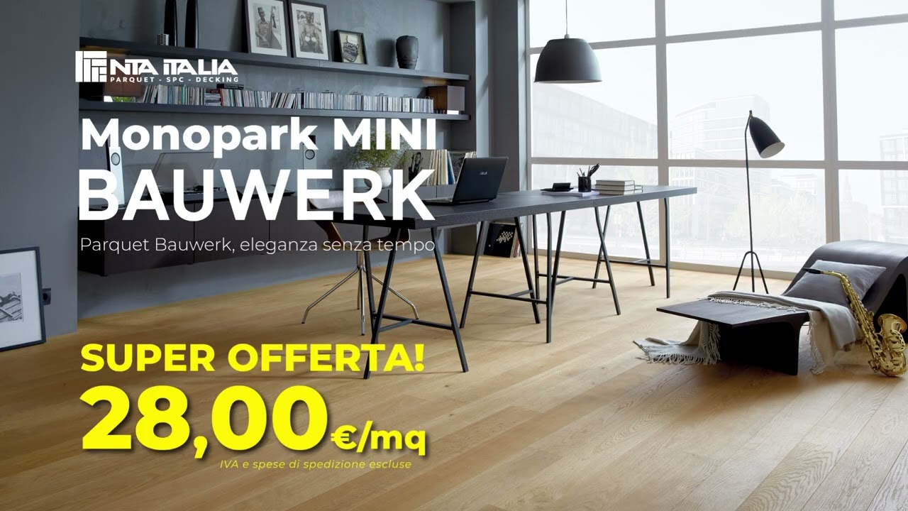 Parquet Bauwerk Monopark MINI a 28€ | Mini Parquet Elegante 455x65x9,6 mm | NTA Italia Napoli