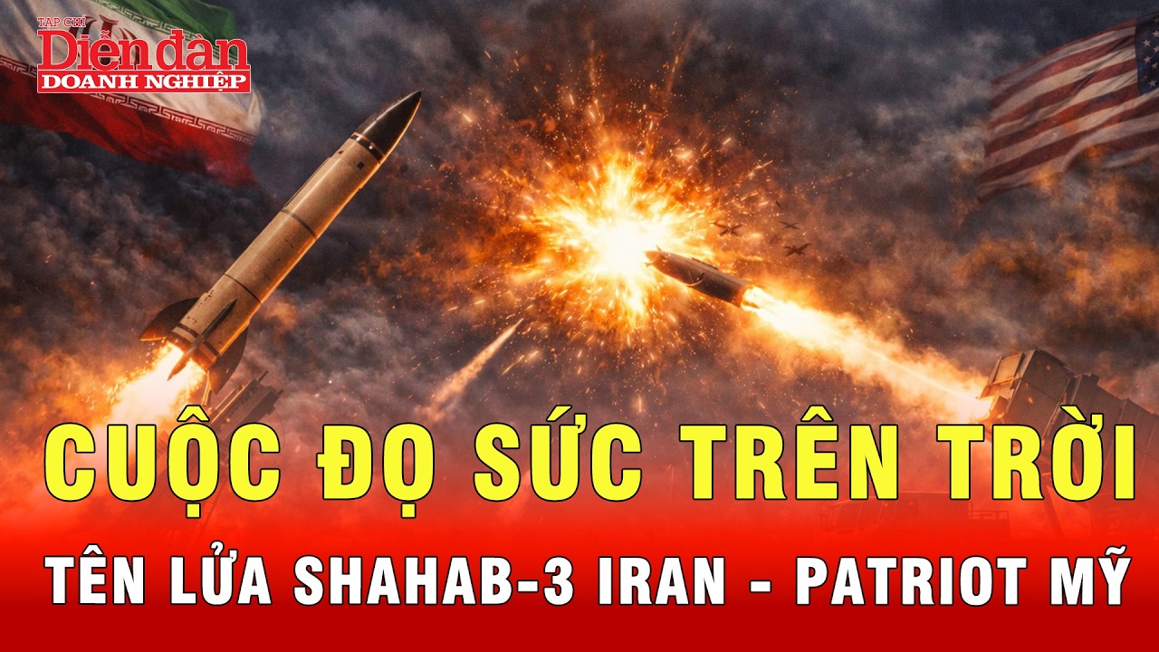 Chứng kiến đòn hủy diệt tên lửa Shahab-3 Iran với Patriot Mỹ | Tin tức 24h