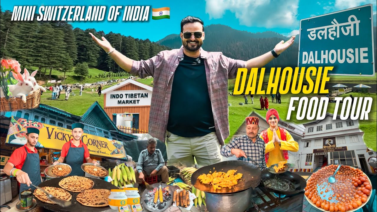 Ep - 5 Dalhousie Street Food| Dalhousie Khajjiar | Panchpula Waterfall | Dalhousie Himachal Pradesh