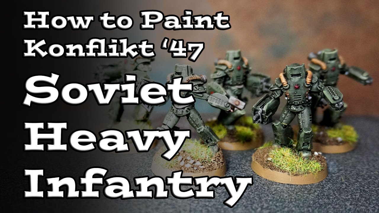 Painting Bolt Action Konflikt '47 Soviet Heavy Infantry