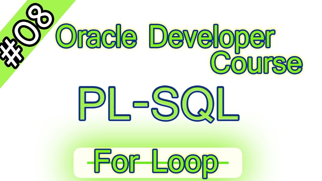 08- Oracle PL /SQL arabic course   For loop  اوراكل ديفلوبر