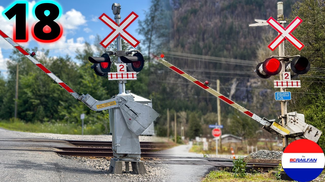 Canadian Railroad Crossings Compilation 18