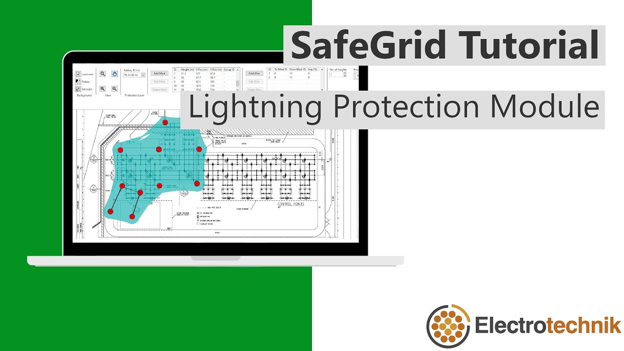 Lightning Protection Design using SafeGrid Software