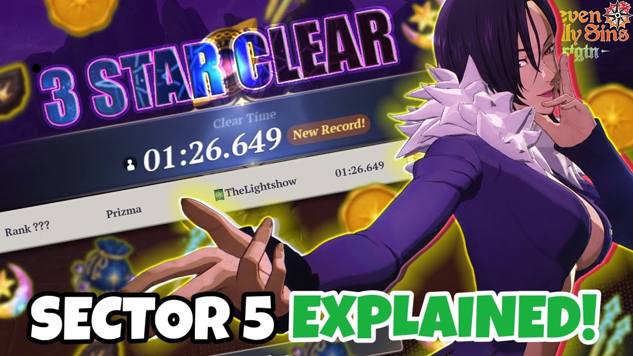 How to 3-STAR Timespace Junction Sector 5 (Easy Guide) | Seven Deadly Sins: Origin