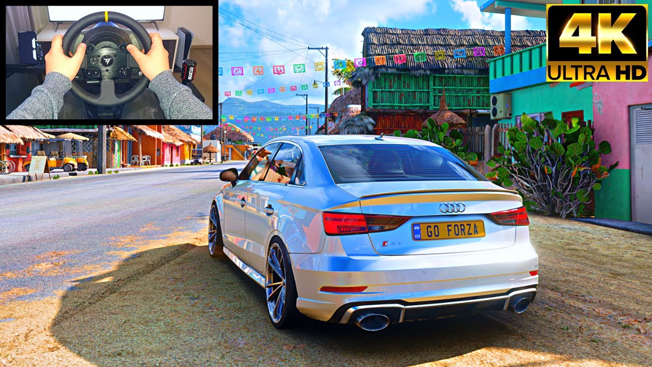 Audi RS3 Sedan | Forza Horizon 5 | Thrustmaster TX Steering Wheel Gameplay
