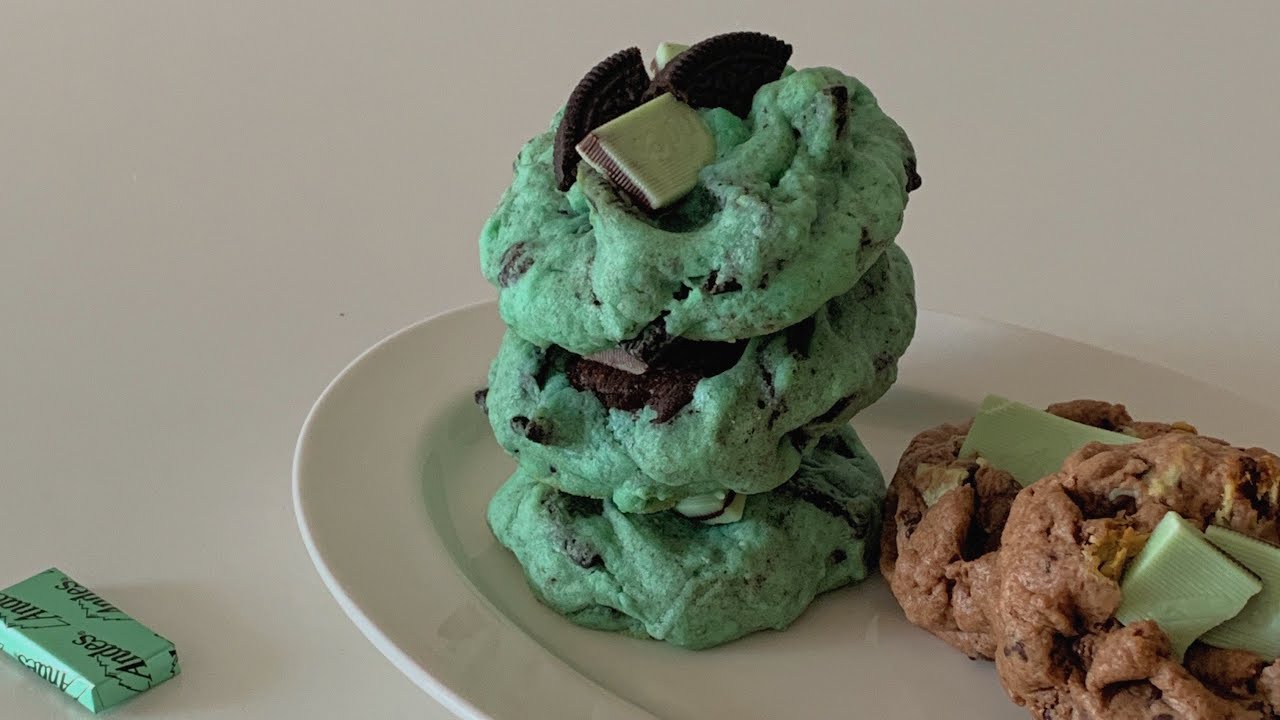 한 가지 반죽으로 3가지 민트초코 쿠키 만들기 / mint chocolate cookie