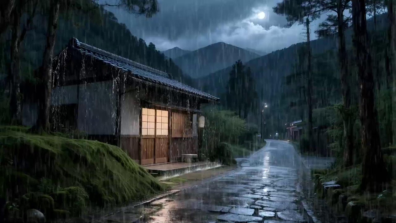 Nuit de Pluie 🌧️ Ambiance Relaxante pour Sommeil Profond et Sérénité 😴