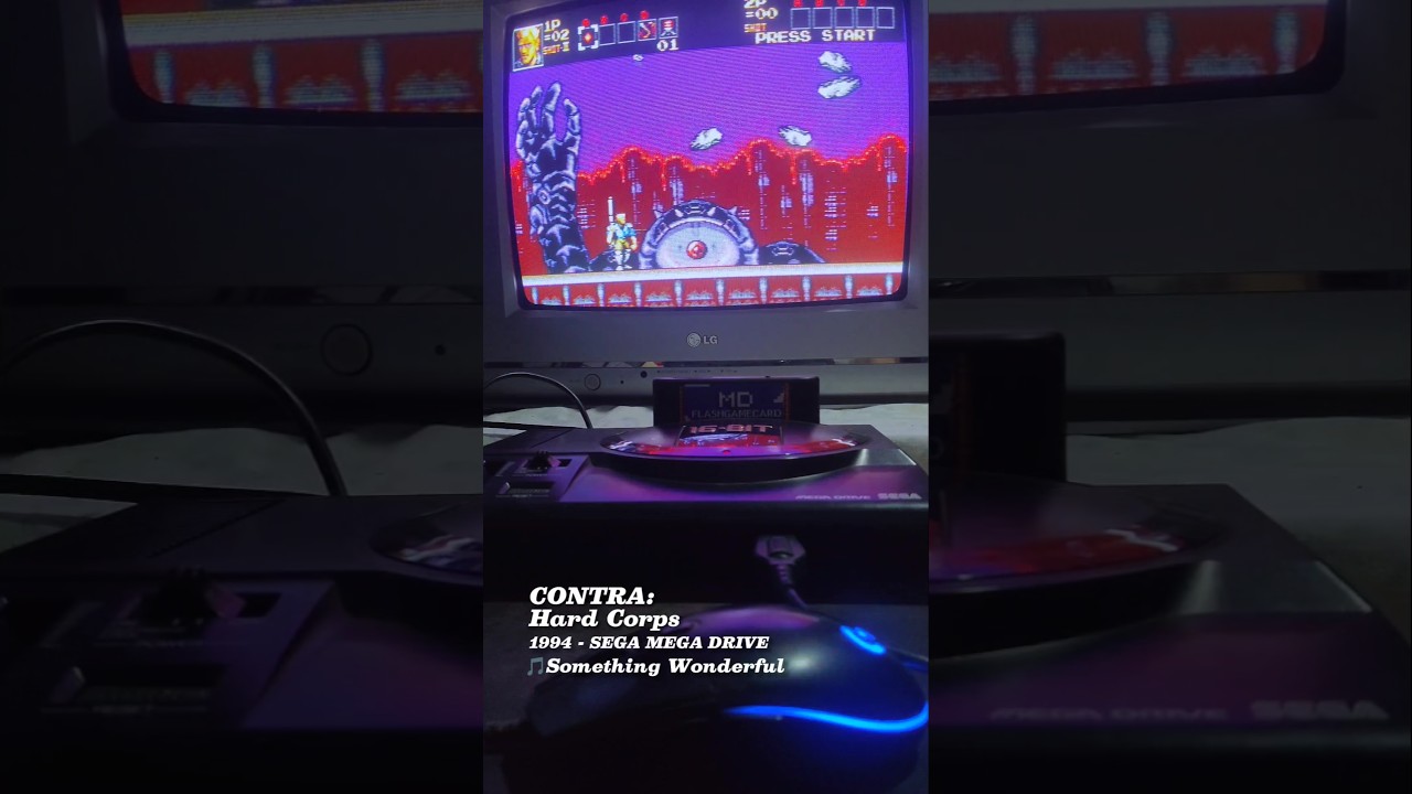 Contra: Hard Corps Mega Drive direto do console #megadrive #canaldegames #sega #konami #retrogaming