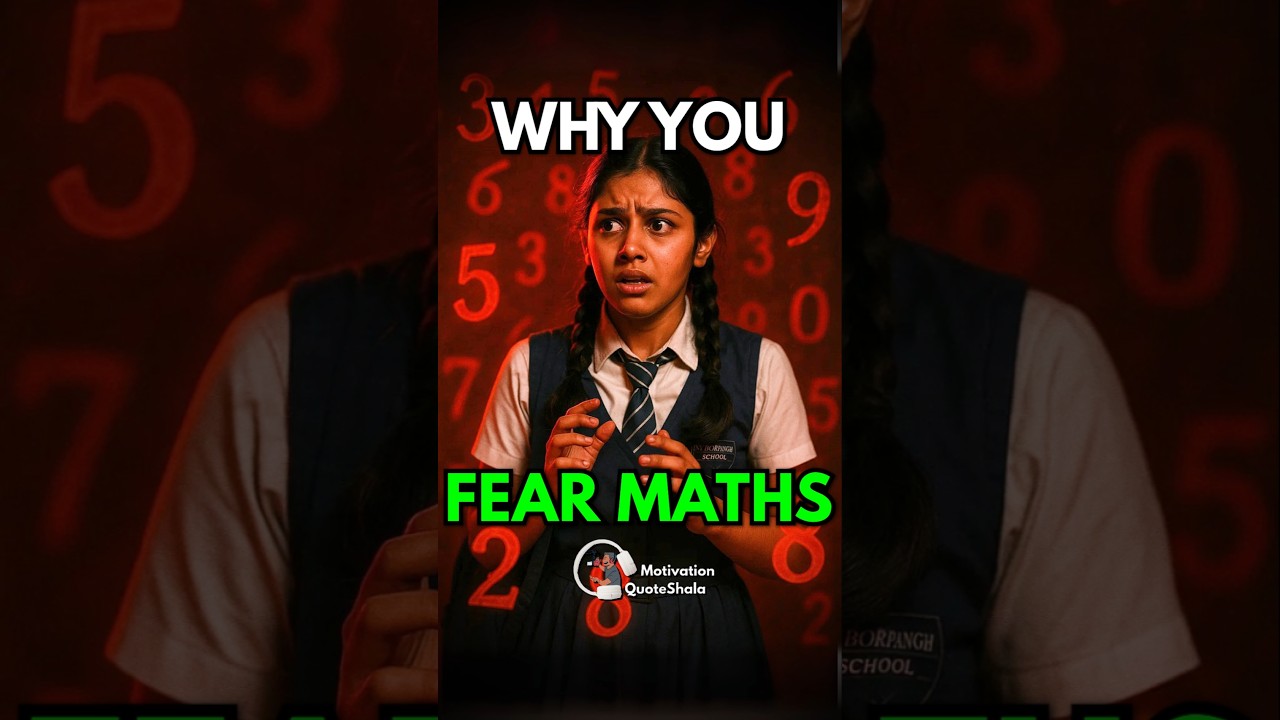 3 DARK TRUTHS 😱 Why You FEAR MATHS! 😨 #studytips