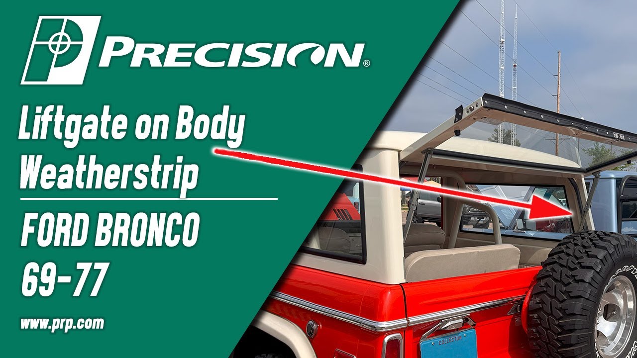 1969-1977 Ford Bronco, верхний уплотнитель подъемной двери