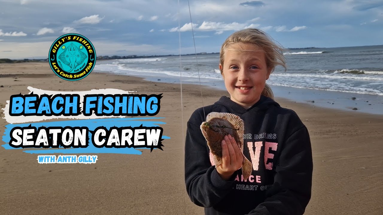 Beach Fishing Seaton Carew trying for bass flounder plaice maybe a cod Hartlepool