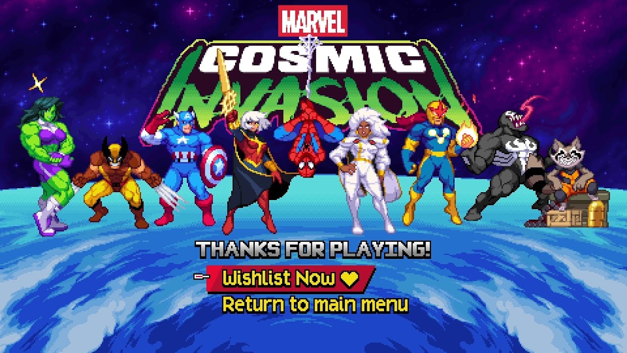 MARVEL Cosmic Invasion Demo full game play