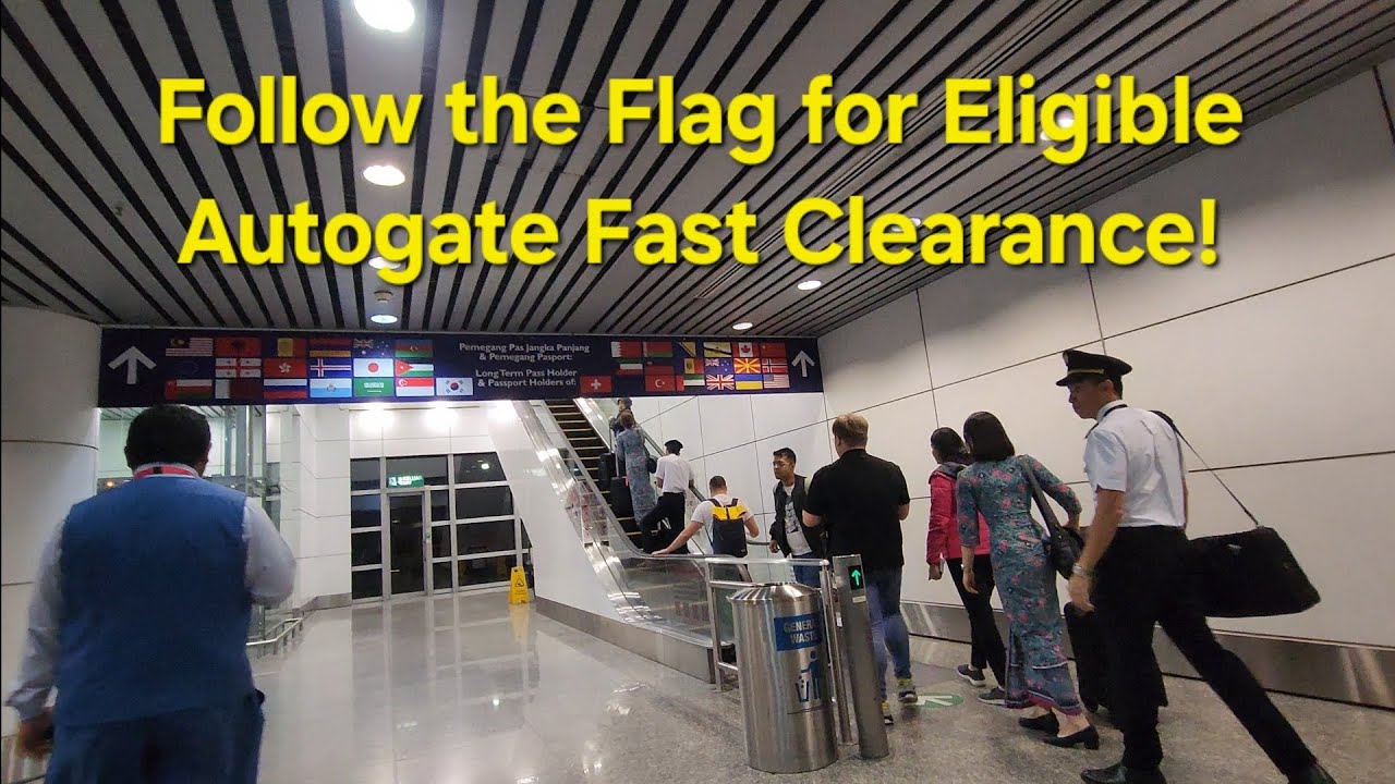 Kuala Lumpur International Airport Satellite Terminal 1 KLIA Shuttle to Immigration Transportation