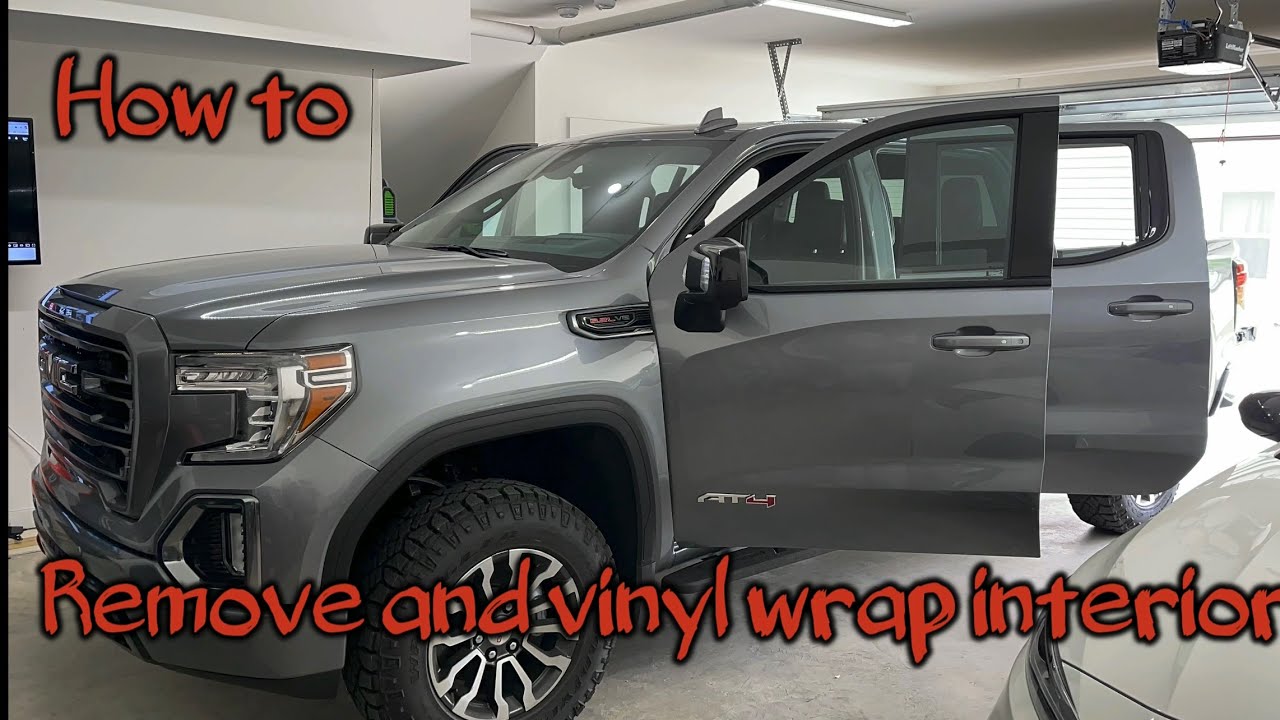 How to remove and vinyl wrap interior parts on a 2019   2021 GMC Sierra