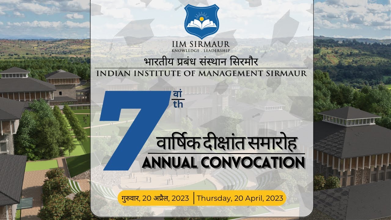 IIM Sirmaur | 7th Annual Convocation 2023 | Live
