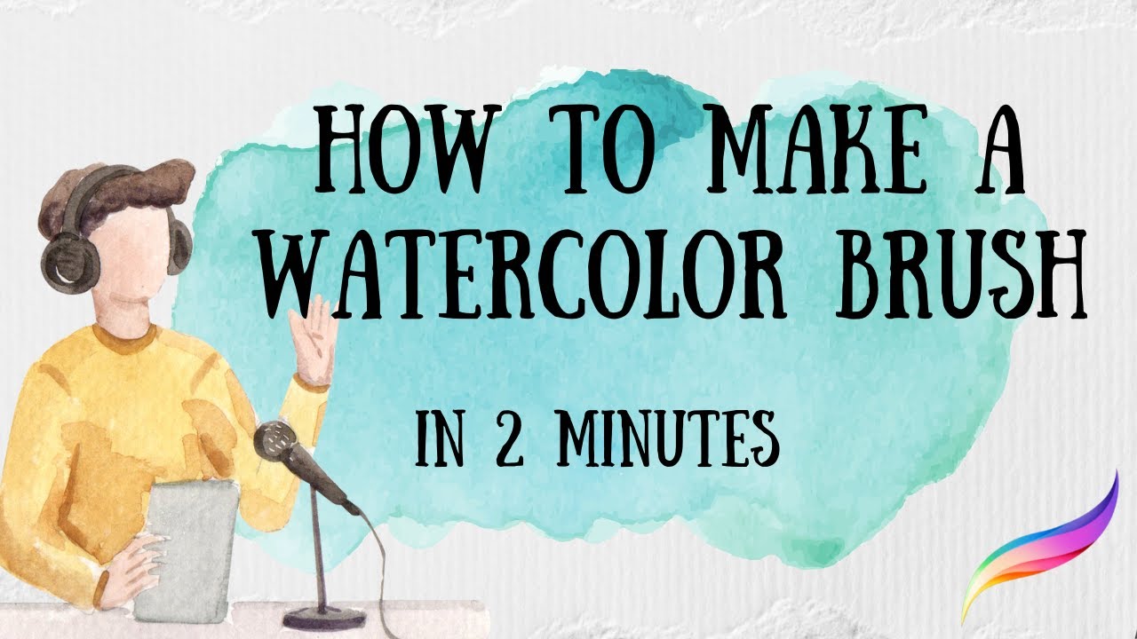 How to make a watercolor brush in procreate | in 2 minutes