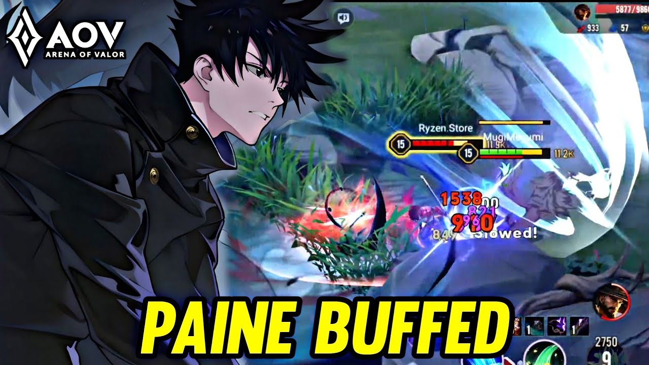 AOV : PAINE/MEGUMI BUFFED NEW PATCH - ARENA OF VALOR LIENQUANMOBILE ROV