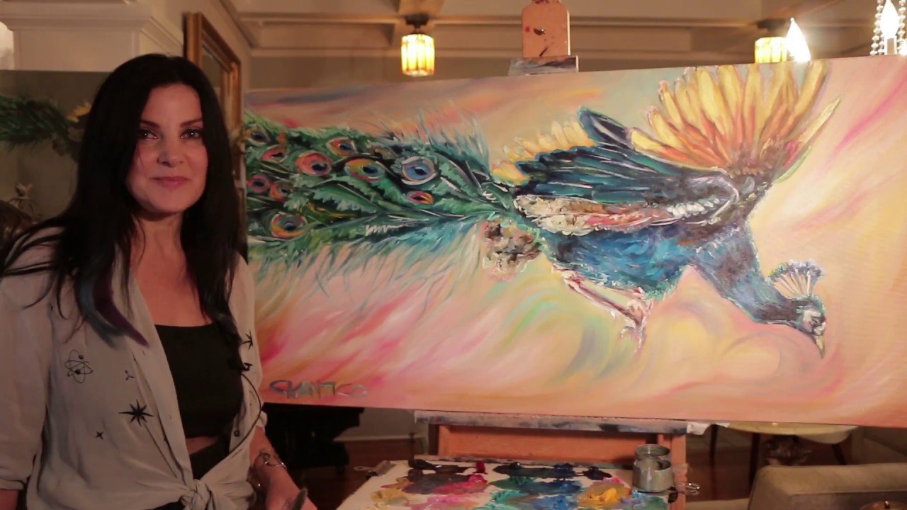 LIVE - Concetta Antico Paints a Flying Peacock in 180 Minutes
