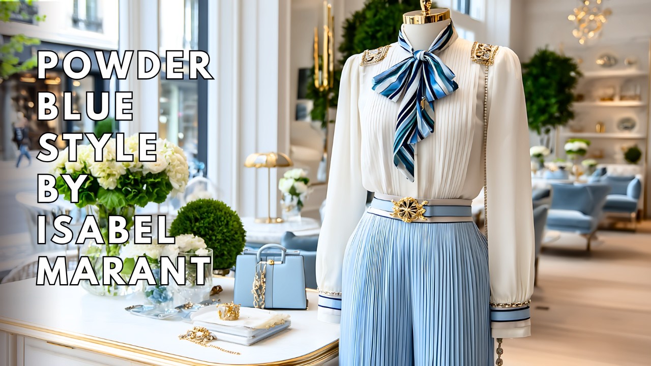 💙 Isabel Marant-Inspired Spring Summer 2026 | Powder Blue & Cream - Parisian Boho