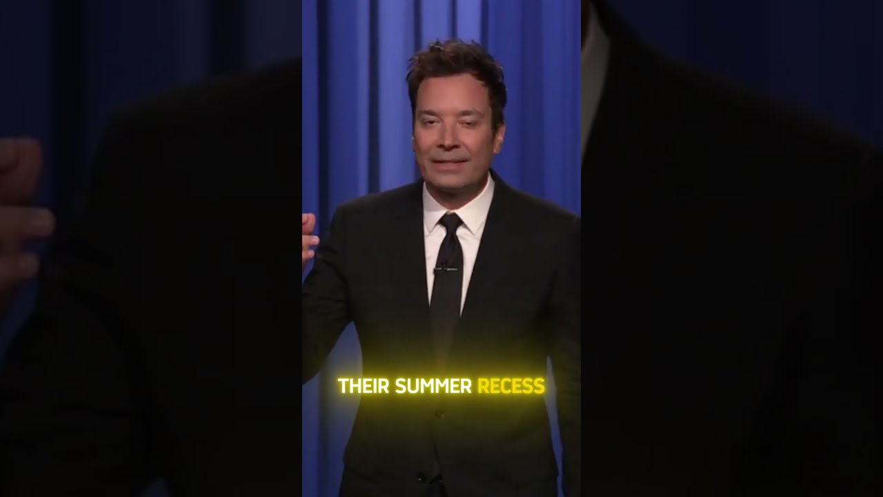 Why Congress is already on vacation again 🤡 #shorts #comedy #jimmyfallon