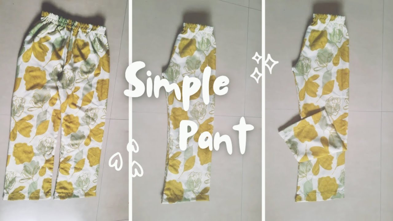 Simple straight pant/plazzo for 11/12 year old girls | How to se simple pant for daily wear |
