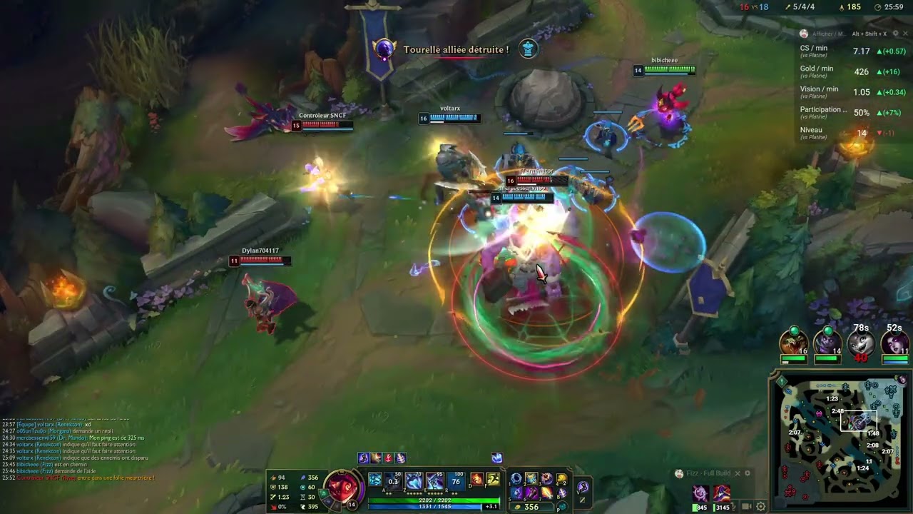 Aller voir mon League of Legends gameplay enregistré avec Insights.gg