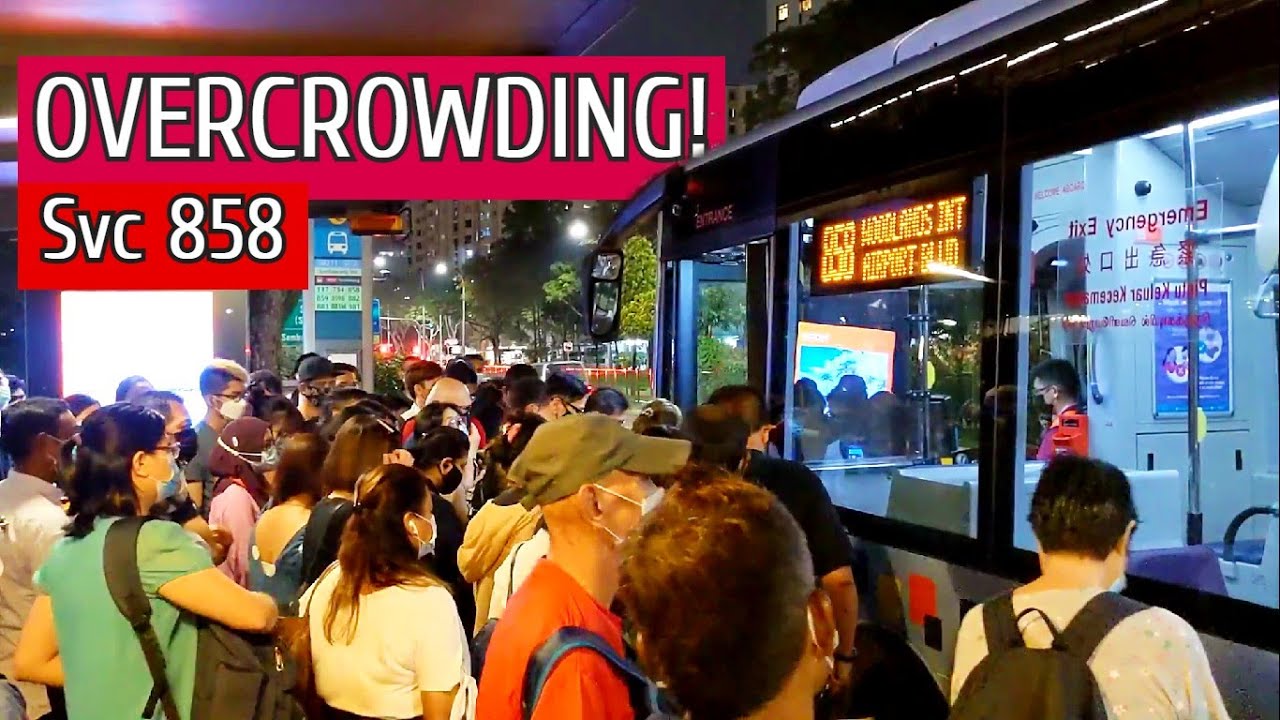 OVERCROWDING ON BUS 858 | Sembawang Station