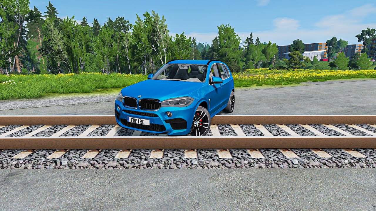 Cars vs Rails #2 &ndash; BeamNG.Drive