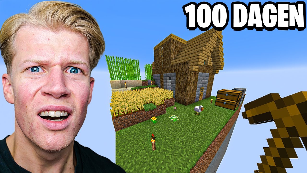 100 Dagen Overleven Op Een Block In Minecraft