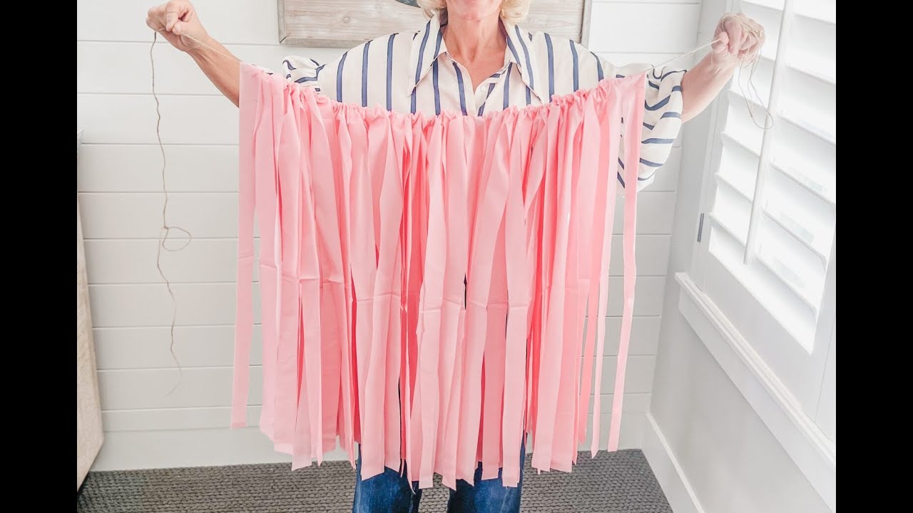 Make a fringe backdrop like the pros! Here's the crafty hack that makes it doable