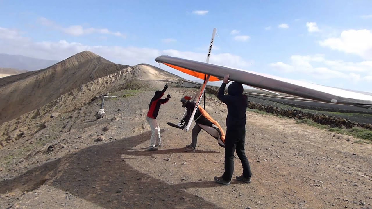 Lanzarote Hang Gliding 2015 Takeoffs and Landings