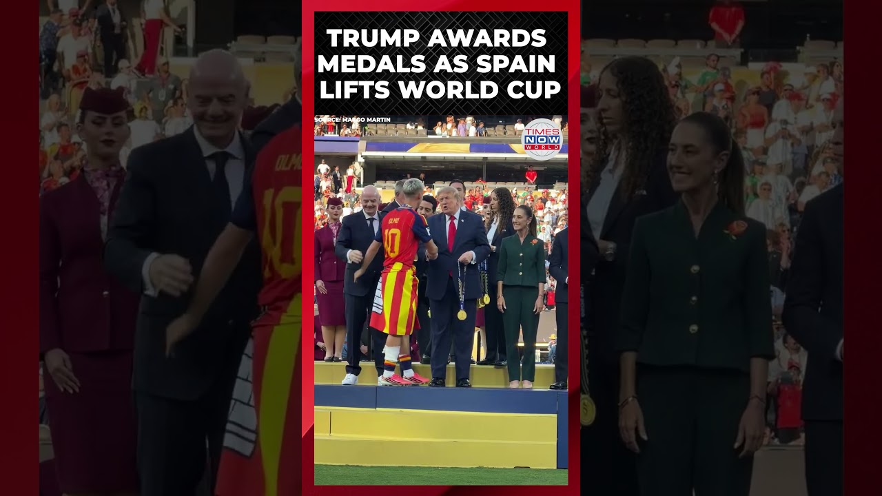 WATCH: Trump Presents Medals As Spain Celebrates World Cup Win | World Cup Final 2026