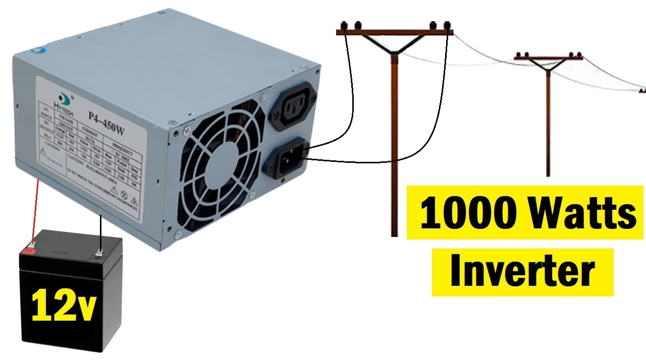 Make Cpu Smps Transformer Inverter  12v to 220v 1000Watts home made