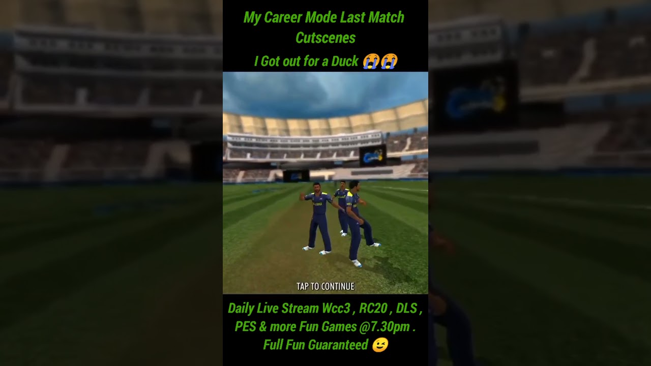 wcc3 My Career Mode Retirement | End of My Career | End Cutscenes | No Farewell 😭😭 #wcc3 #games #ipl