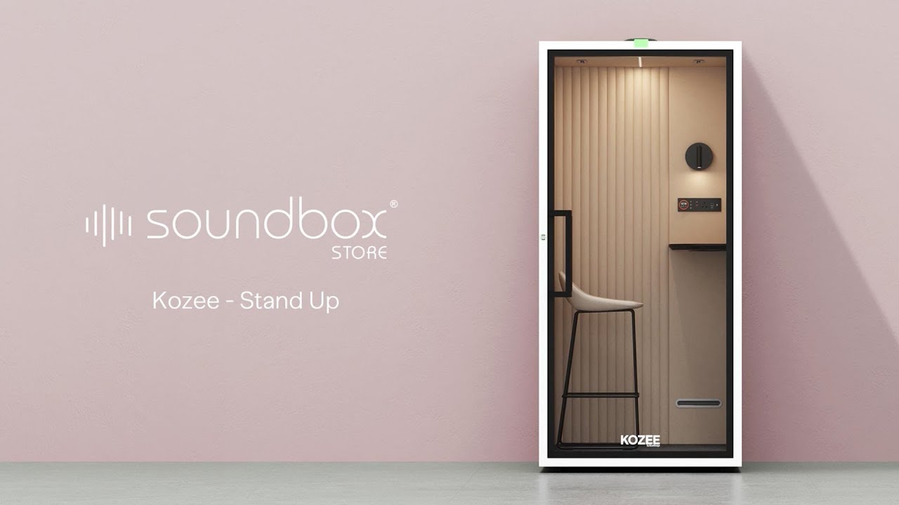 Cabine téléphonique debout | Kozee Stand Up | Tâches rapides, appels et espace de bureau flexible