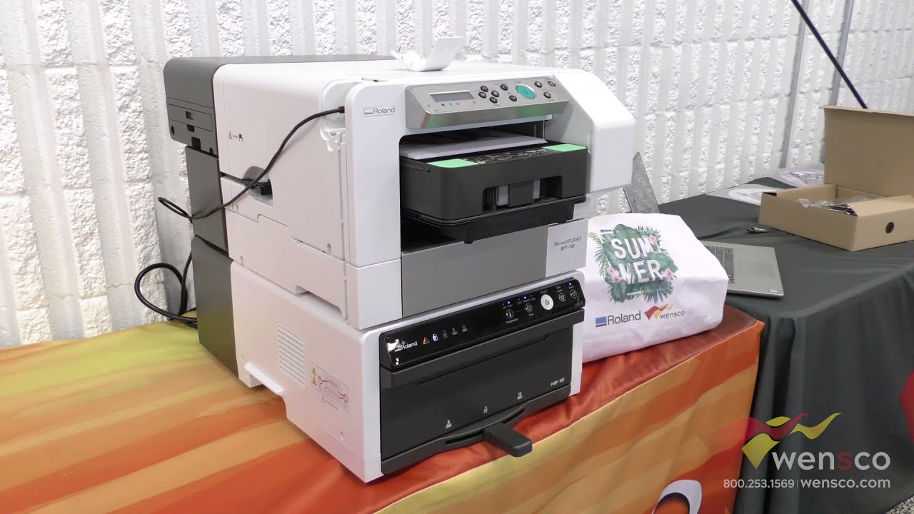 Roland DG VersaSTUDIO BT-12 Direct-To-Garment Printer Overview