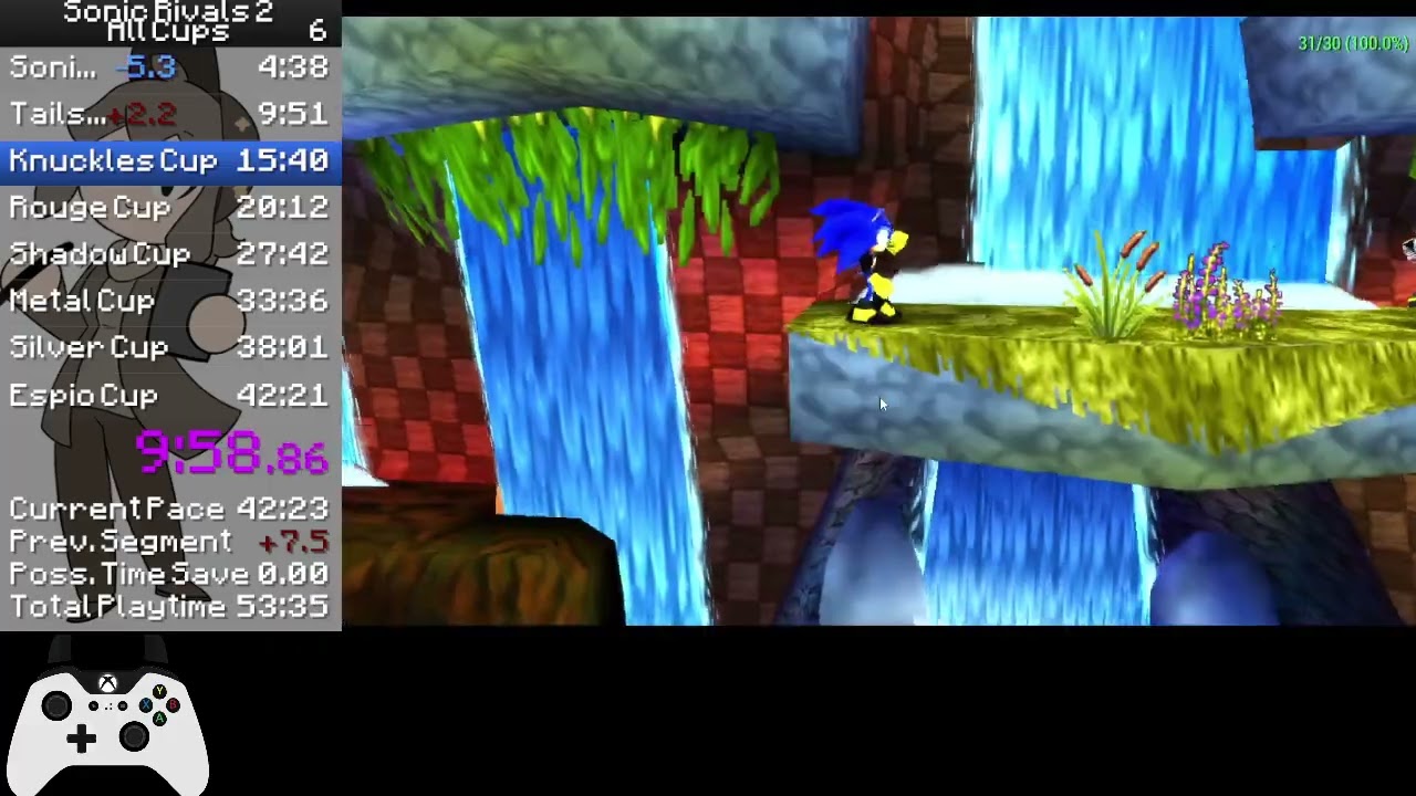 Sonic Rivals 2 | All Cups Speedrun in 38:52