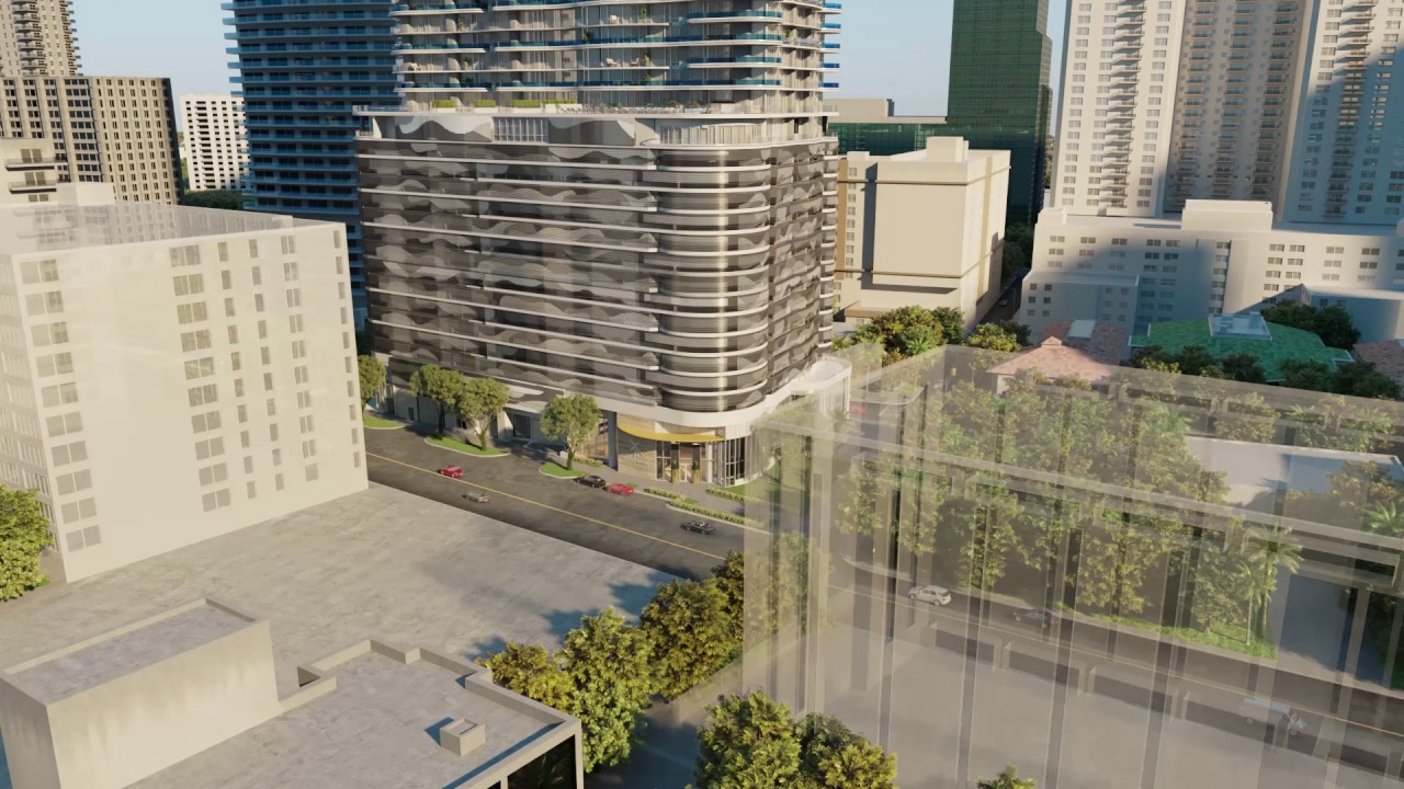 New Developtments in Miami  - Brickell Flatiron Rendering