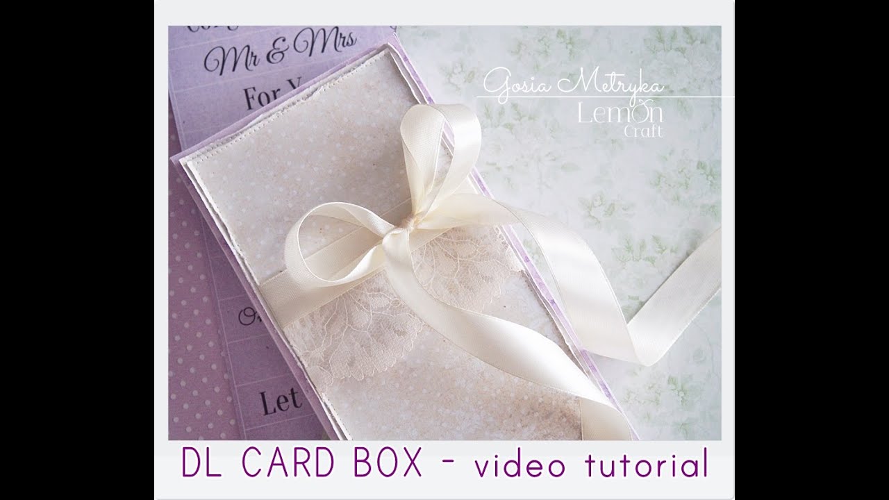 How to make a box for a card in DL size