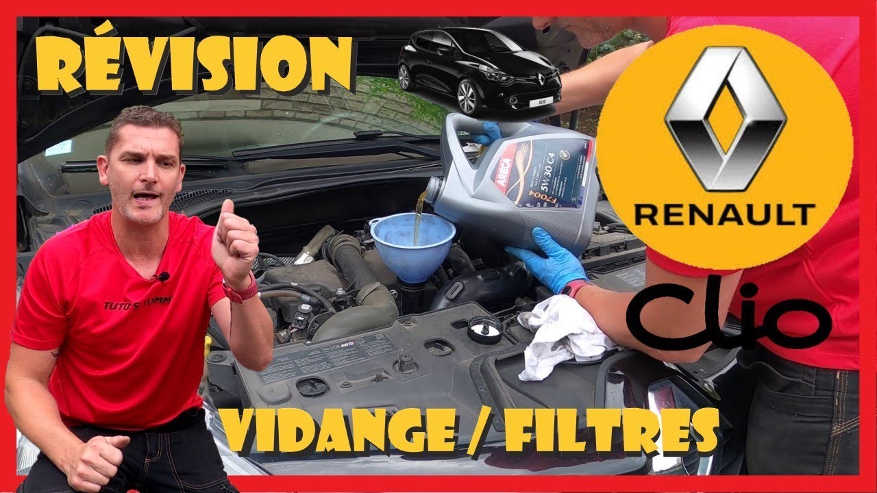 RENAULT 1.5 Dci  :  Vidange Huile  & filtres (Clio, Mégane, Capture, Kangoo, Sandero)