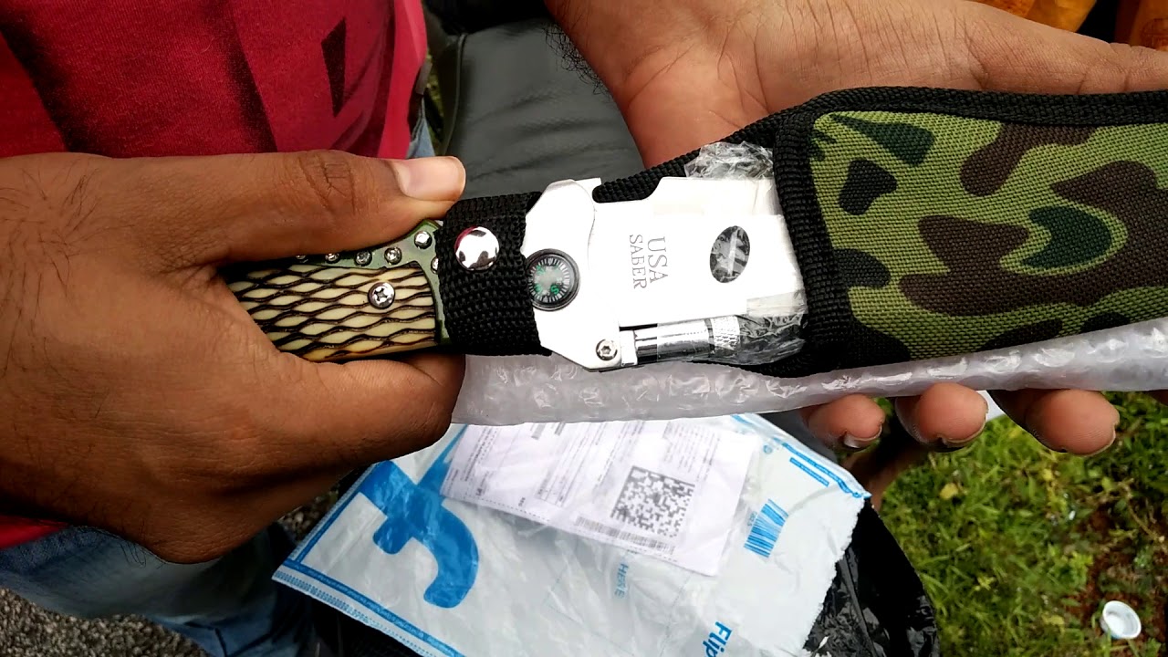 Camping Knife Flipkart || Shoptico Antique knife with LED and holding cover