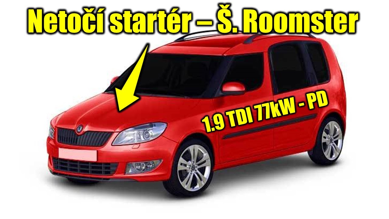 Škoda Roomster - nestartuje | netočí startér | oprava