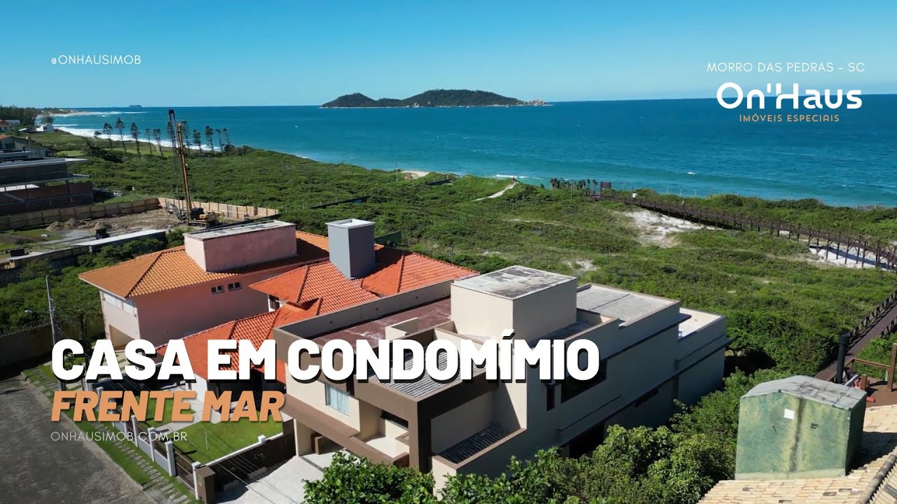 CASA EM CONDOMÍNIO | FRENTE MAR MORRO DAS PEDRAS