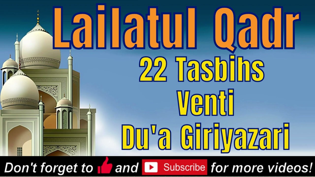 Ismaili Lailatul Qadr Tasbihs (11 Count) Venti | Dua | for Mowla Blessing & Mushkil Aasan