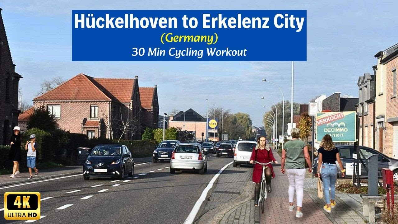 Stunning Ride from Hückelhoven to Erkelenz City, Germany 4K | 30-Min Virtual Cycling Workout