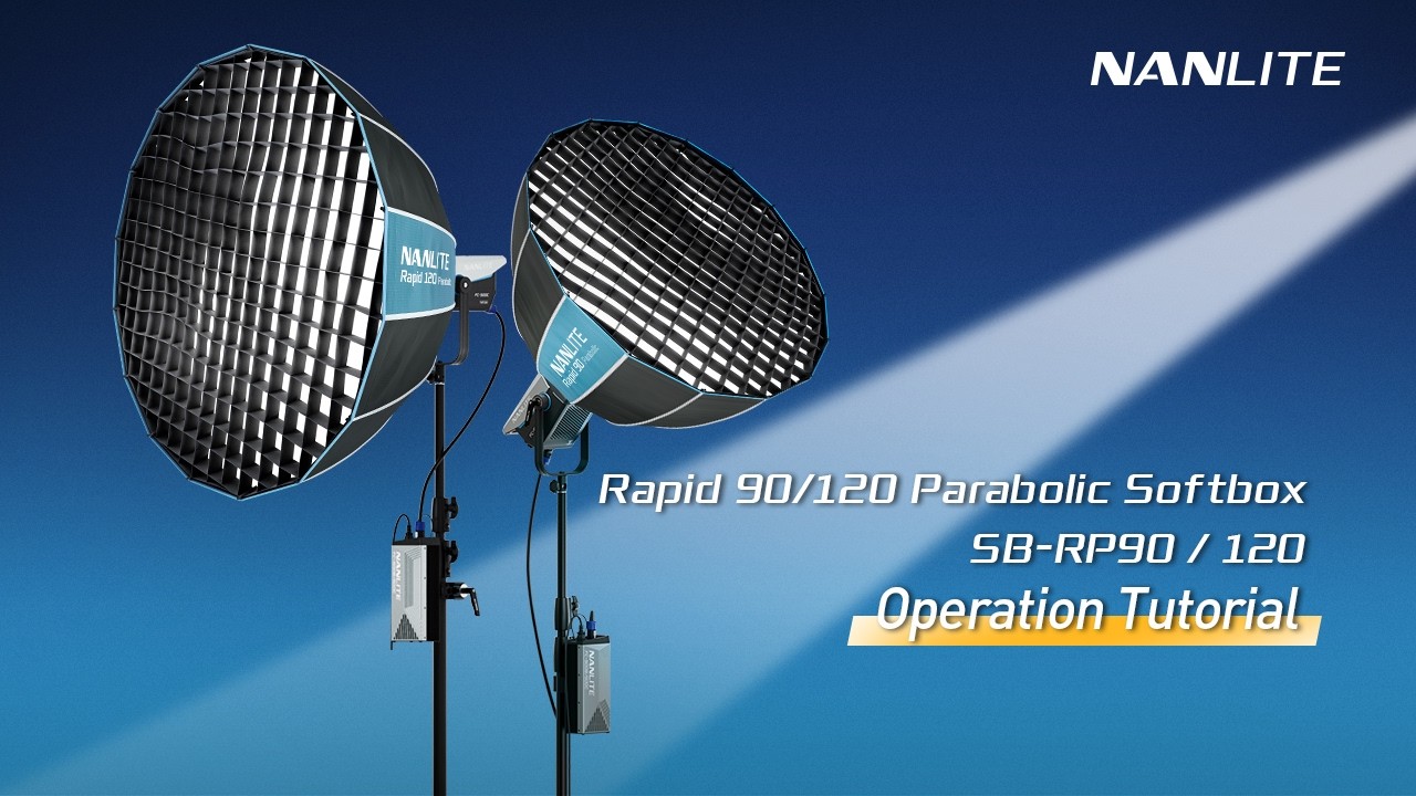Nanlite Rapid 90/120 Parabolic Softbox | Operation Tutorial