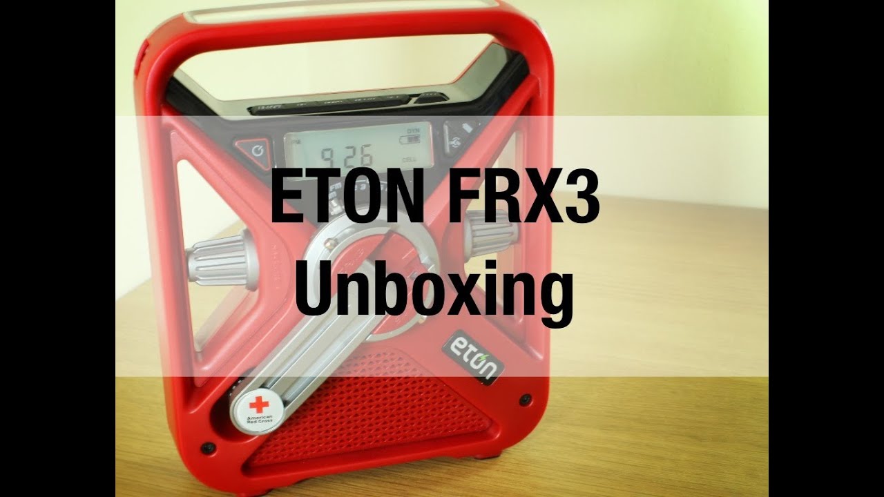 Eton FRX 3 Radio:Backup Battery:Speaker - Unboxing and Hands On